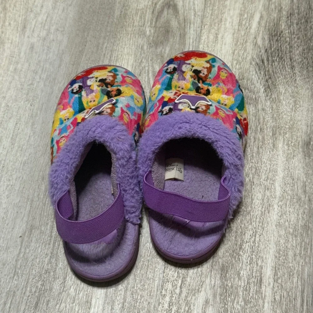 Disney Princess Toddler Girls soft Slipper Shoes‎ Size 11/12 Purple